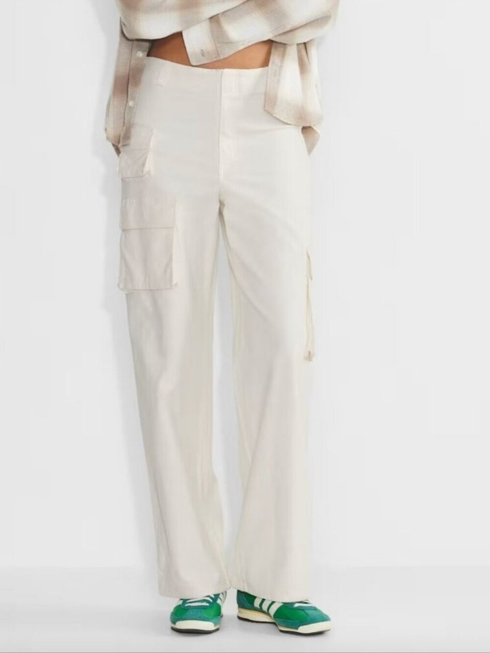 NWT $128 Aritzia Wilfred Picture Cargo Pants Light Birch